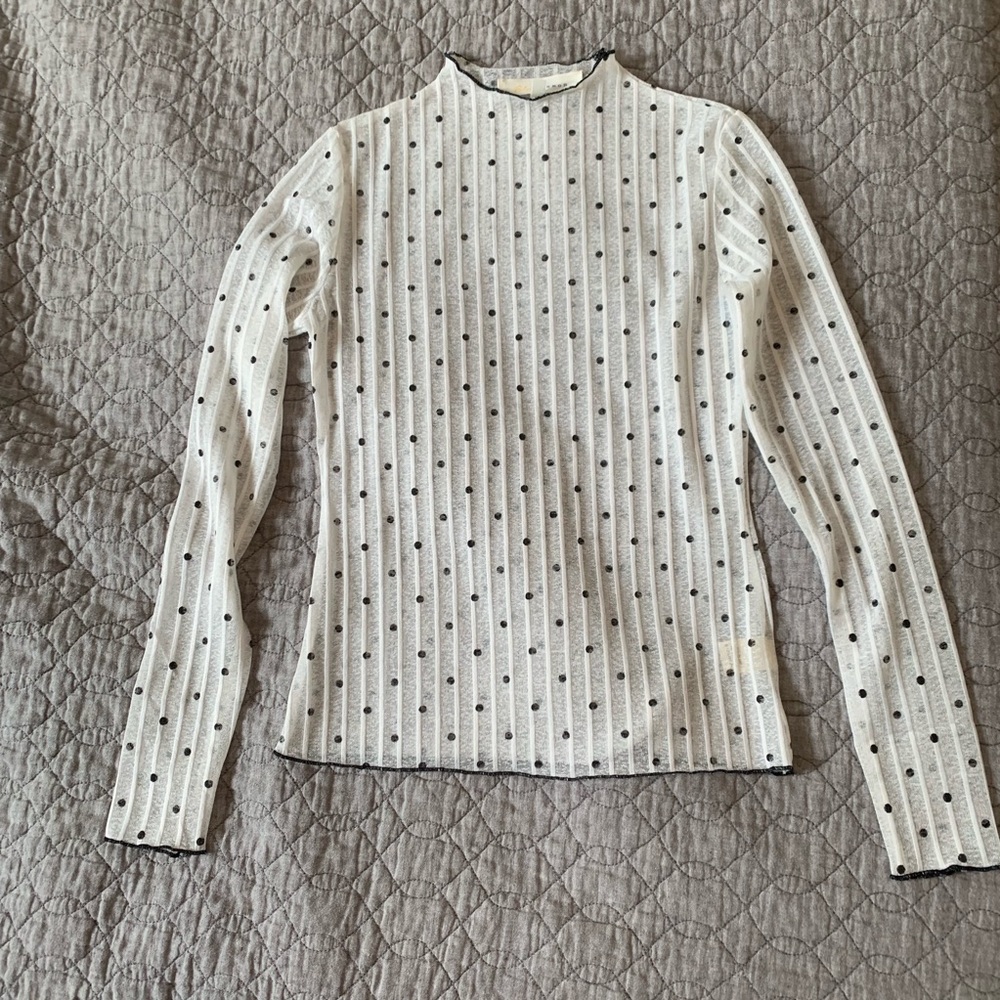 Sexy Sheer Polka Dot Top